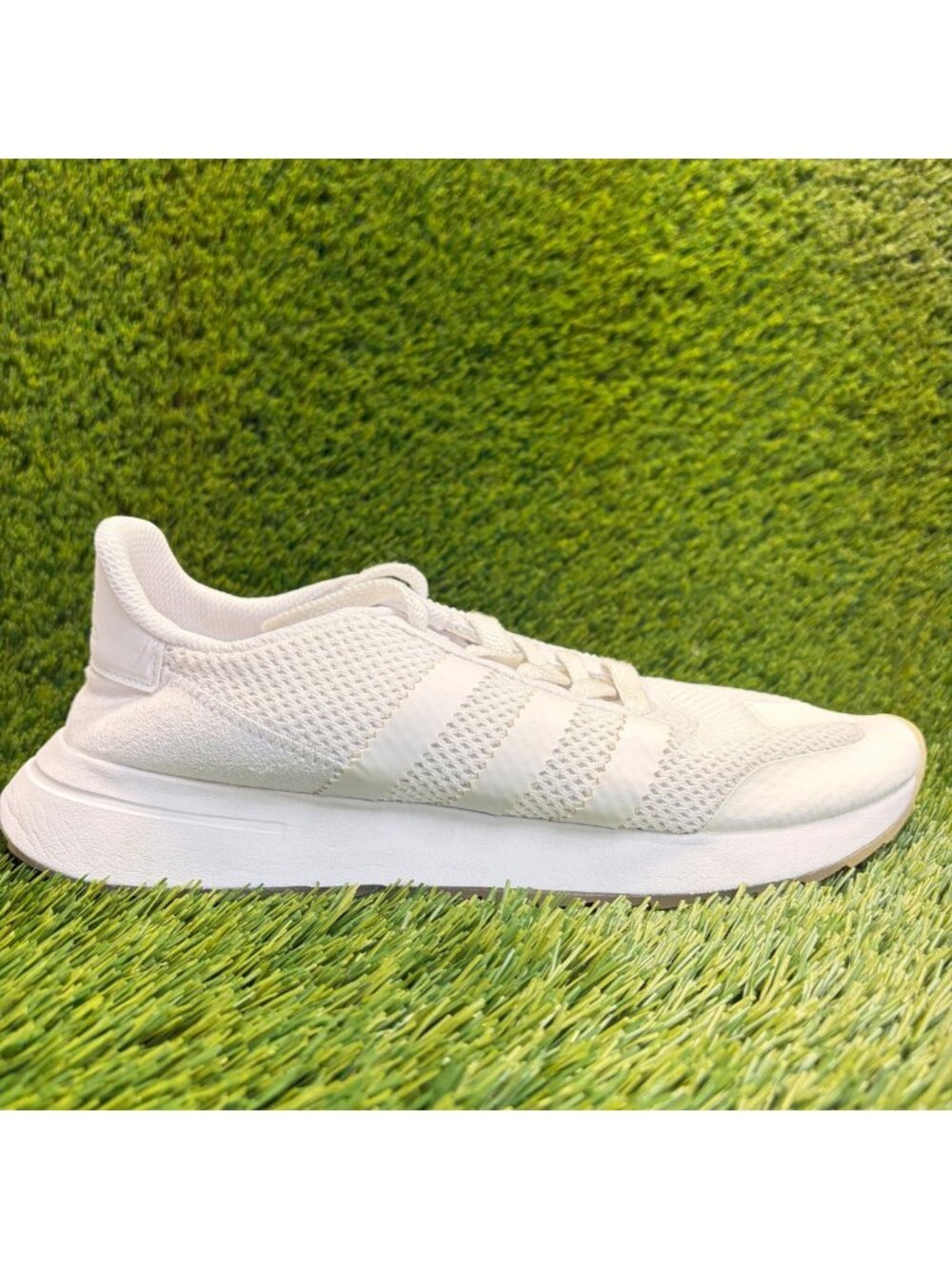 Adidas FLB Runner Womens Size 10 White Athletic Running Walking Shoes Sneakers